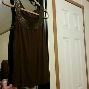 Gorgeous Brown sequence shirt